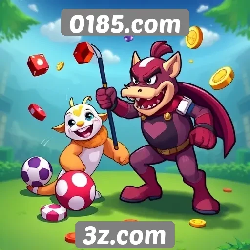 Oferta de jogos diversificados na plataforma 0185.com