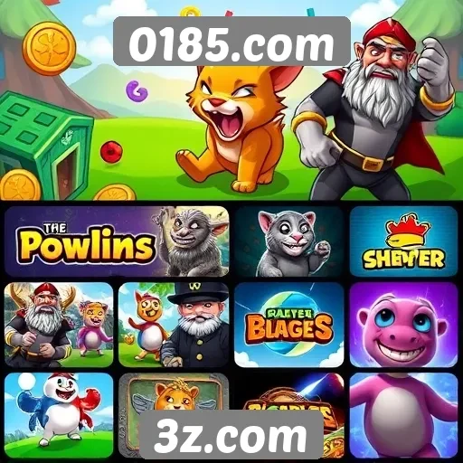 Análise da diversidade de jogos no 0185.com